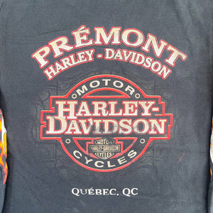 F- Vintage '03 Harley Davidson Quebec Canada Long Sleeve Tee