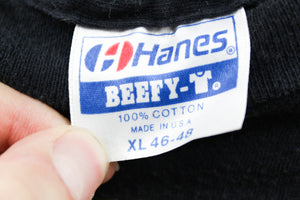X - Vintage Single Stitch 90s In Honor Of Space Shuttle Challenger Hanes Beefy Tee
