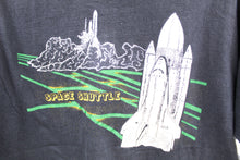 Load image into Gallery viewer, X - Vintage Single Stitch 90s In Honor Of Space Shuttle Challenger Hanes Beefy Tee

