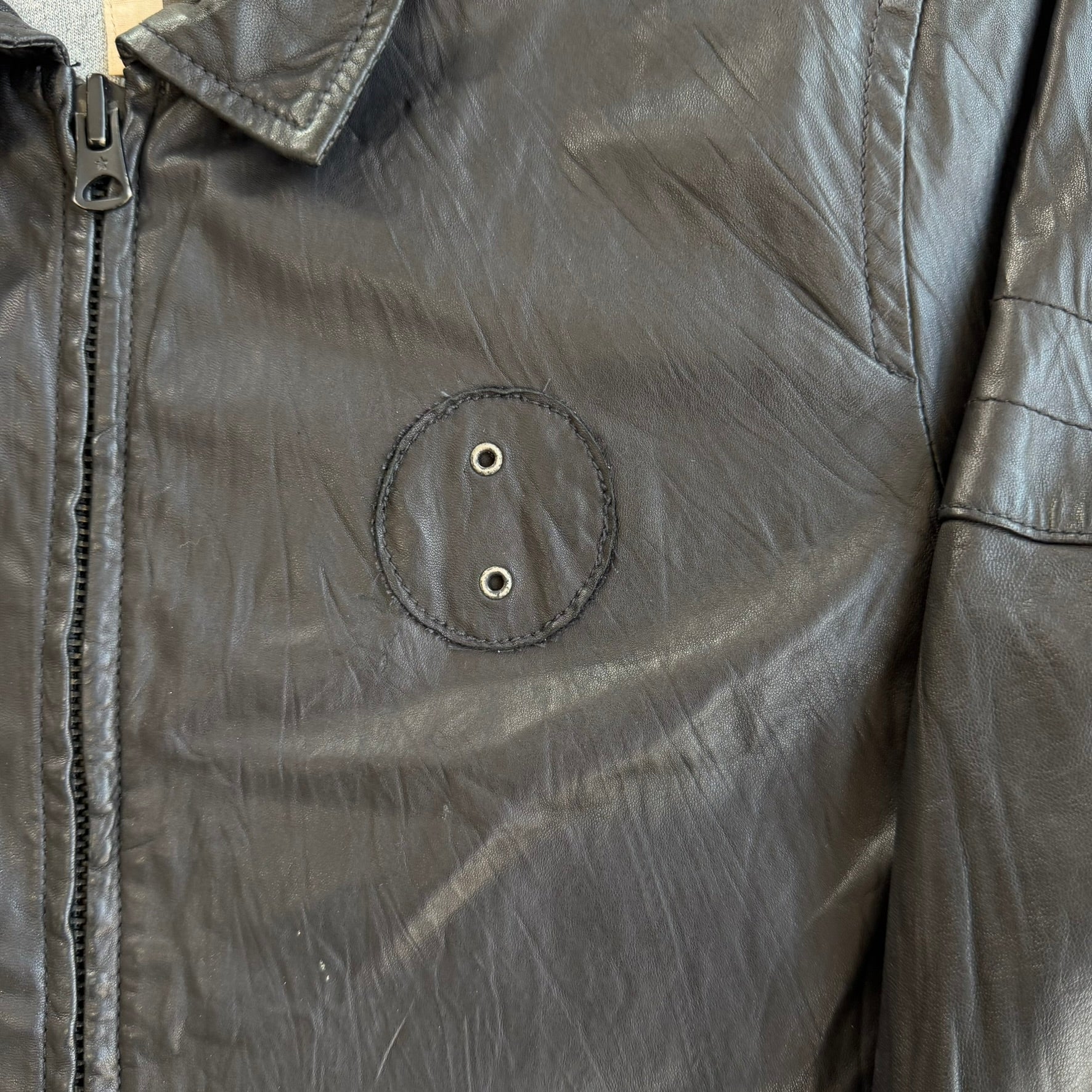 J- Converse x John Varvatos Zip Up Leather Jacket - XL