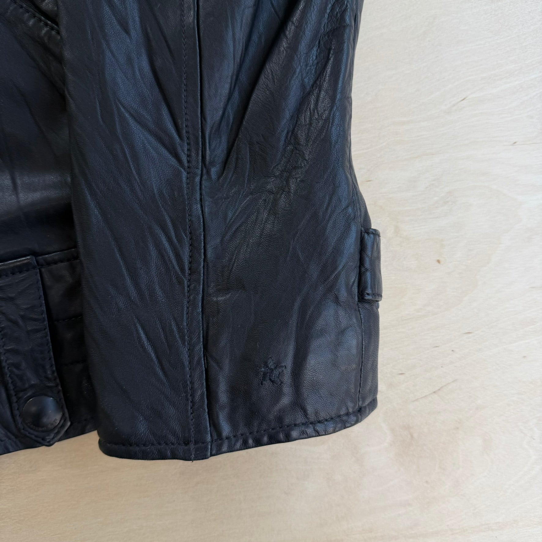 J- Converse x John Varvatos Zip Up Leather Jacket - XL