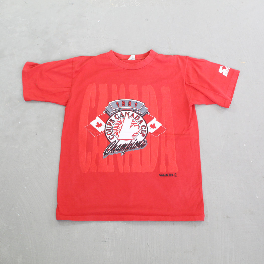 F- Vintage 1991 Canada Cup Champions Starter Single Stitch Tee