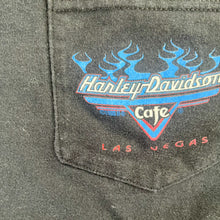 Load image into Gallery viewer, F- Vintage &#39;98 Harley Davidson cafe Las Vegas Pocket Tee
