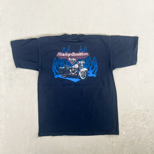 F- Vintage '98 Harley Davidson cafe Las Vegas Pocket Tee