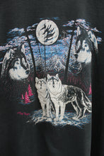 Load image into Gallery viewer, X - Vintage 90&#39;s Wolves &amp; Moon In Forest Tank Top
