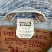 J- Vintage 90s Levi’s 70598 4834 Light Wash Trucker Denim Jacket - XL