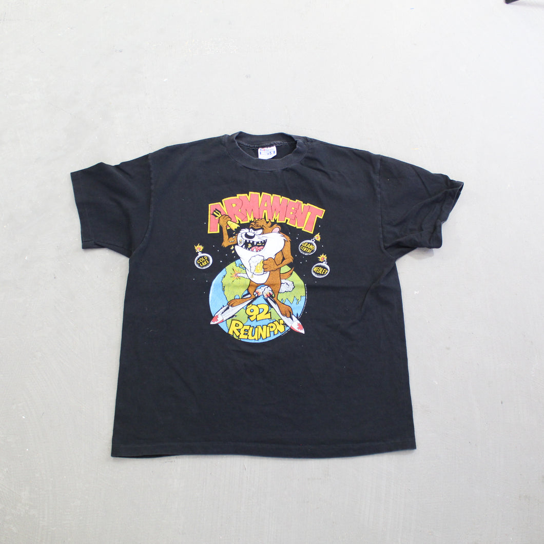 F- Vintage 1992 Tasmanian Devil Looney Tunes Bootleg Single Stitch Tee