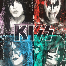 Load image into Gallery viewer, F- Kiss Picture &amp; Text Multi Color Tee
