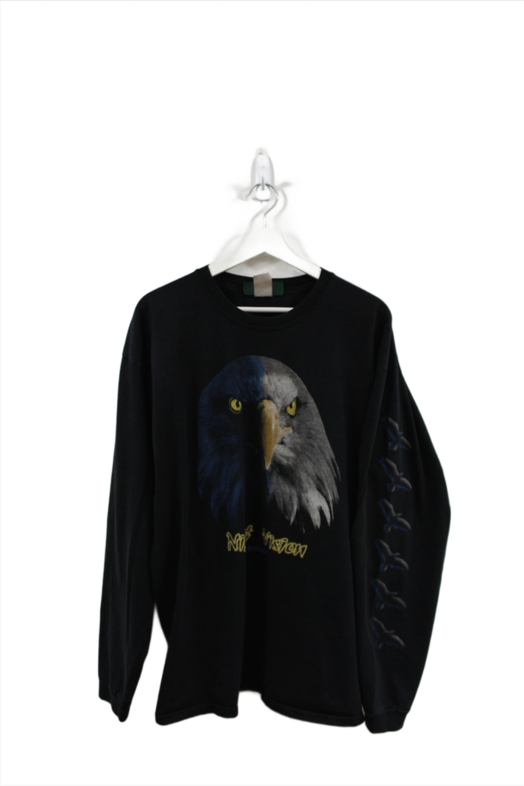 X - Vintage Night Vision Outdoor Living Eagle Long Sleeve Tee