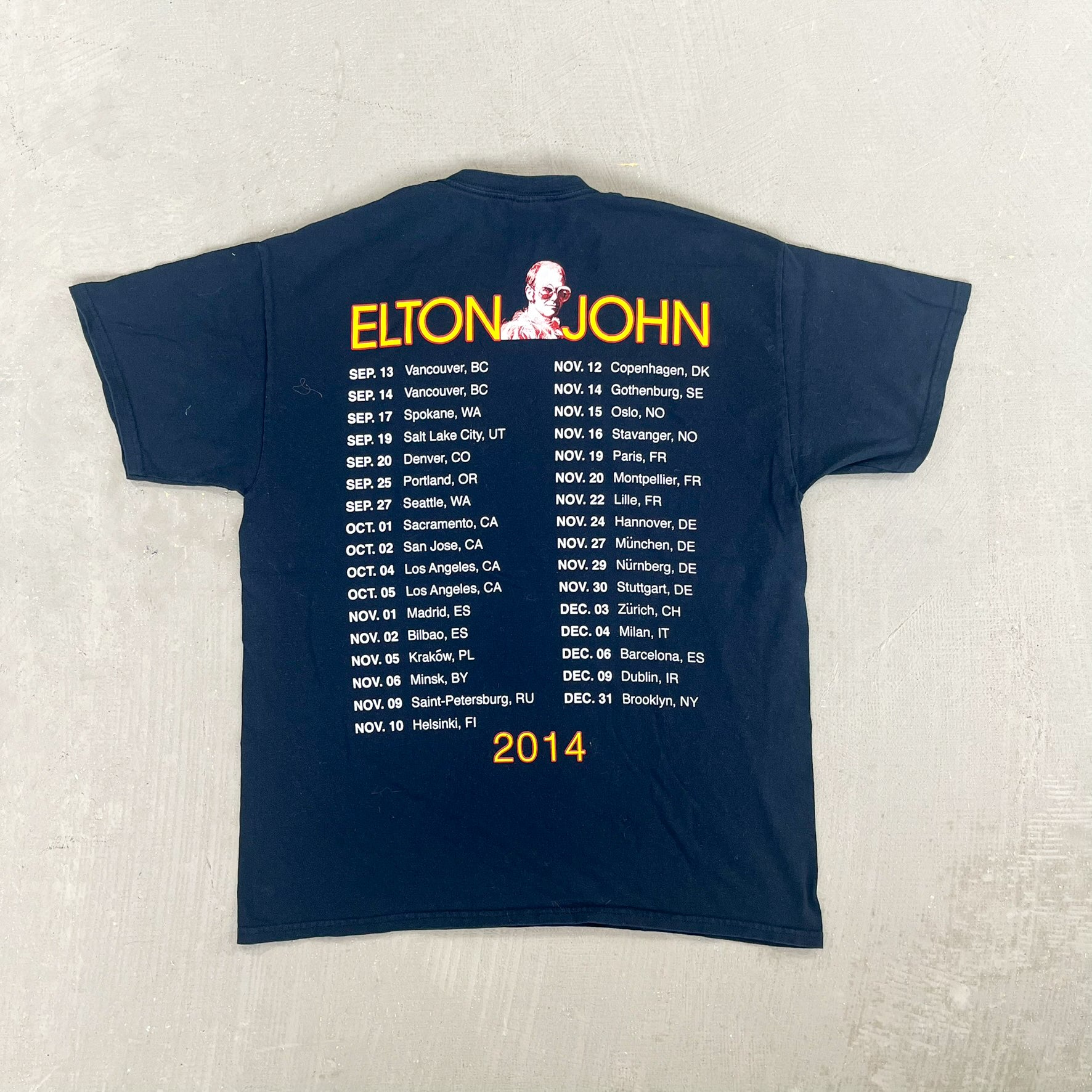 F- 2014 Elton John Tour Picture Tee