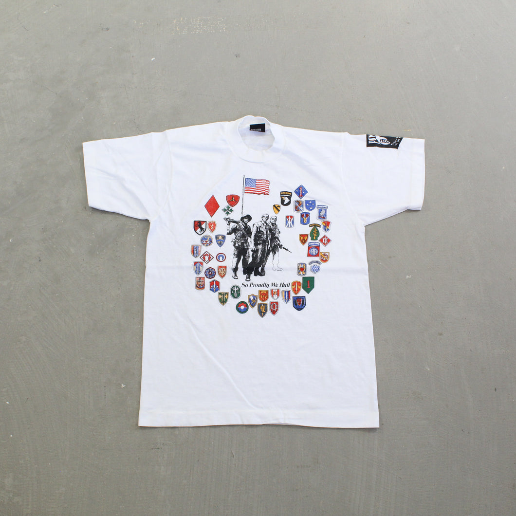 F- Vintage American Army Logos Single Stitch Tee