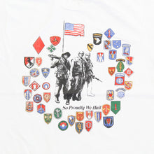 Load image into Gallery viewer, F- Vintage American Army Logos Single Stitch Tee
