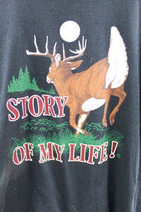 X - Vintage 1989 Single Stitch Deer Story Of My Life Tee