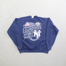 Load image into Gallery viewer, F- Vintage 1998 New York Yankees MLB Logo 7 American League Championship Crewneck
