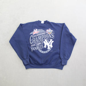 F- Vintage 1998 New York Yankees MLB Logo 7 American League Championship Crewneck