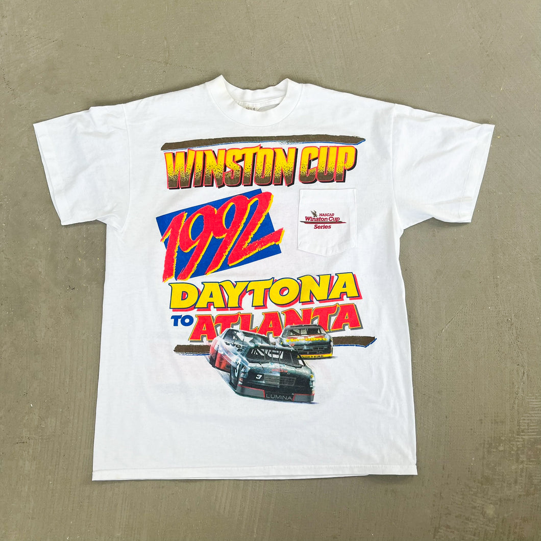 F- Vintage '92 Nascar Winston Cup Graphic Pocket Tee