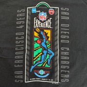 J- Vintage '95 NFL Experience Super Bowl 29 Chargers Vs 49ers Made In USA Single Stitch Tee - XL
