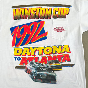 F- Vintage '92 Nascar Winston Cup Graphic Pocket Tee