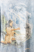 Load image into Gallery viewer, X - Vintage 2001 The Mountain Dream Catcher Wolves &amp; Women Tee

