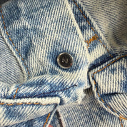 J- Vintage 90s Levi’s 70508  Acid Wash Made In USA Denim Trucker Jacket - XL