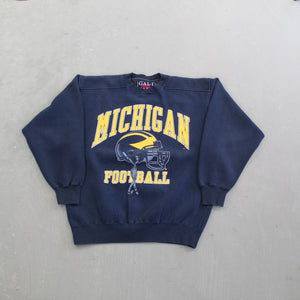 F- Vintage University Of Michigan Wolverines Football Crewneck