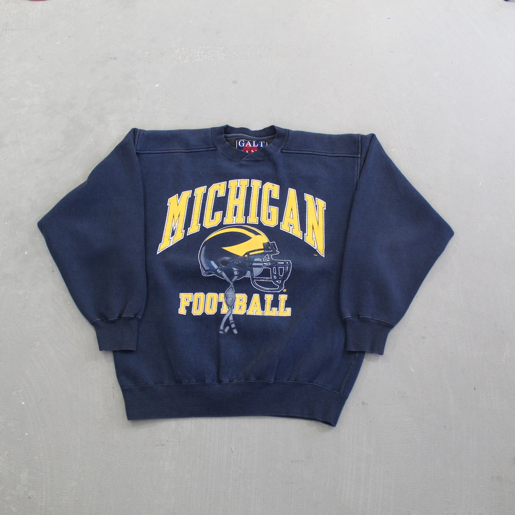 F- Vintage University Of Michigan Wolverines Football Crewneck