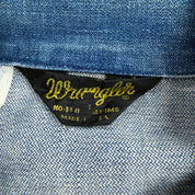 J- Vintage 70s Wrangler 4 Pockets Made In USA Denim Trucker Jacket - 46 Long (fits L)