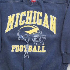 F- Vintage University Of Michigan Wolverines Football Crewneck
