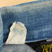 J- Vintage 70s Wrangler 4 Pockets Made In USA Denim Trucker Jacket - 46 Long (fits L)