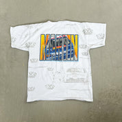 F- Vintage Nascar Valvoline Mark Martin Car Single Stitch Tee