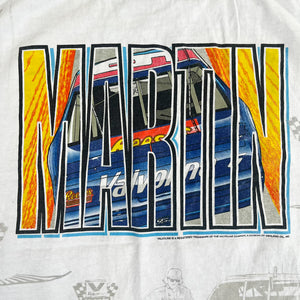 F- Vintage Nascar Valvoline Mark Martin Car Single Stitch Tee