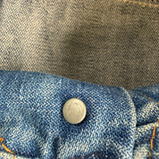 J- Vintage 70s Wrangler 4 Pockets Made In USA Denim Trucker Jacket - 46 Long (fits L)