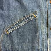 J- Vintage 70s Wrangler 4 Pockets Made In USA Denim Trucker Jacket - 46 Long (fits L)