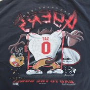 J- Vintage '94 San Francsico 49ers NFL Looney Tunes Tazmanian Devil Graphic Made In USA Single Stitch Tee - 4XL