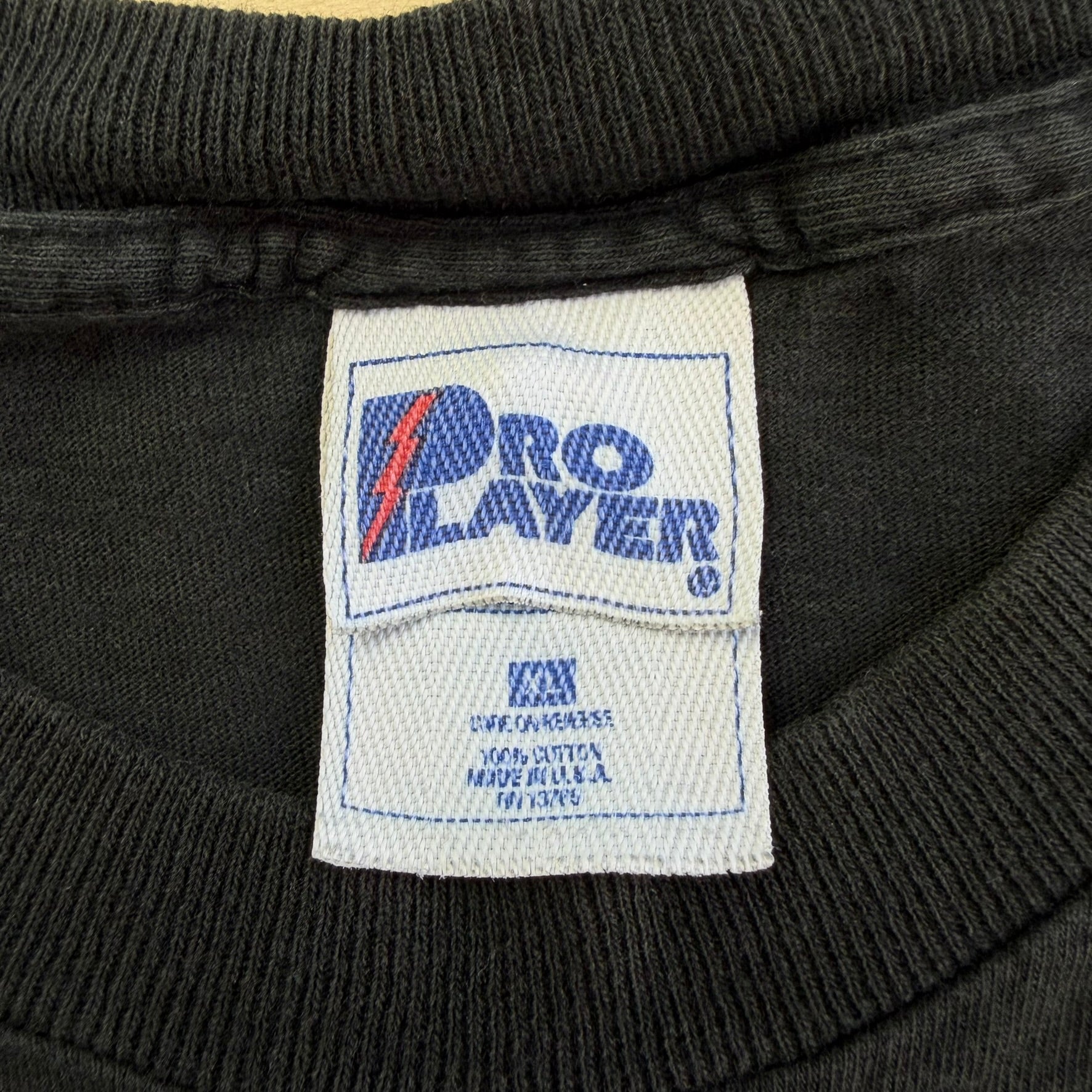 J- Vintage '95 Pittsburgh Steelers NFL Graphic Pro Player Made In USA Single Stitch Tee - XL