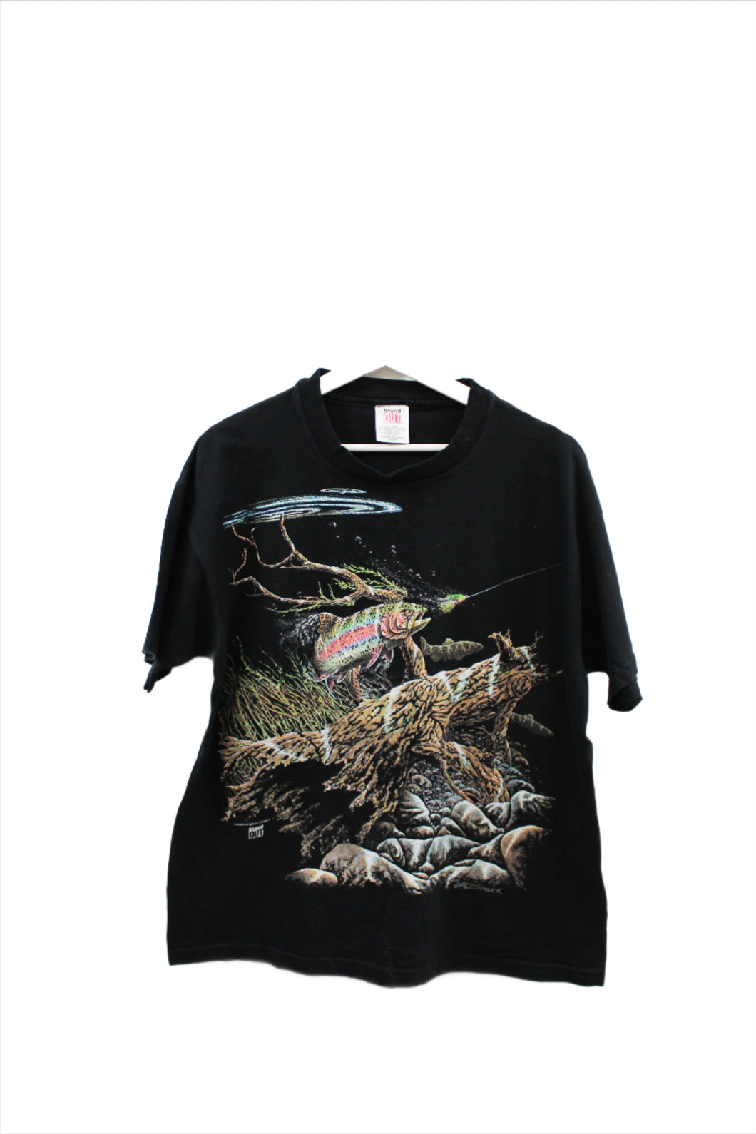 X - Vintage Single Stitch Fish In River Tee