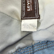 J- Vintage 70s Levi’s Orange Tab Action Slacks Light Blue Flare Pants - 33x31