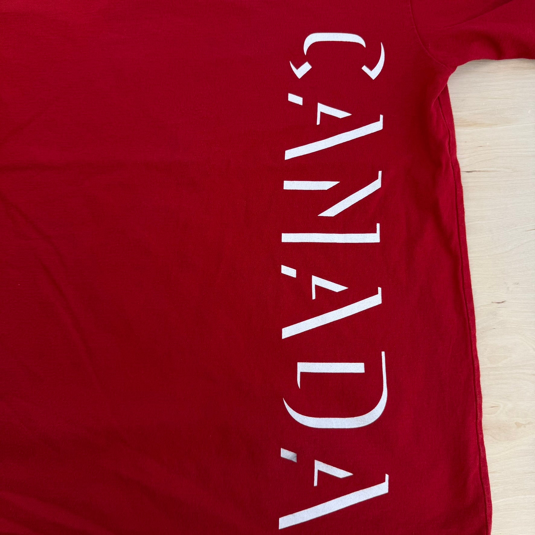 J- Vintage Adidas Canada National Soccer Team Text Ringer Tee - M
