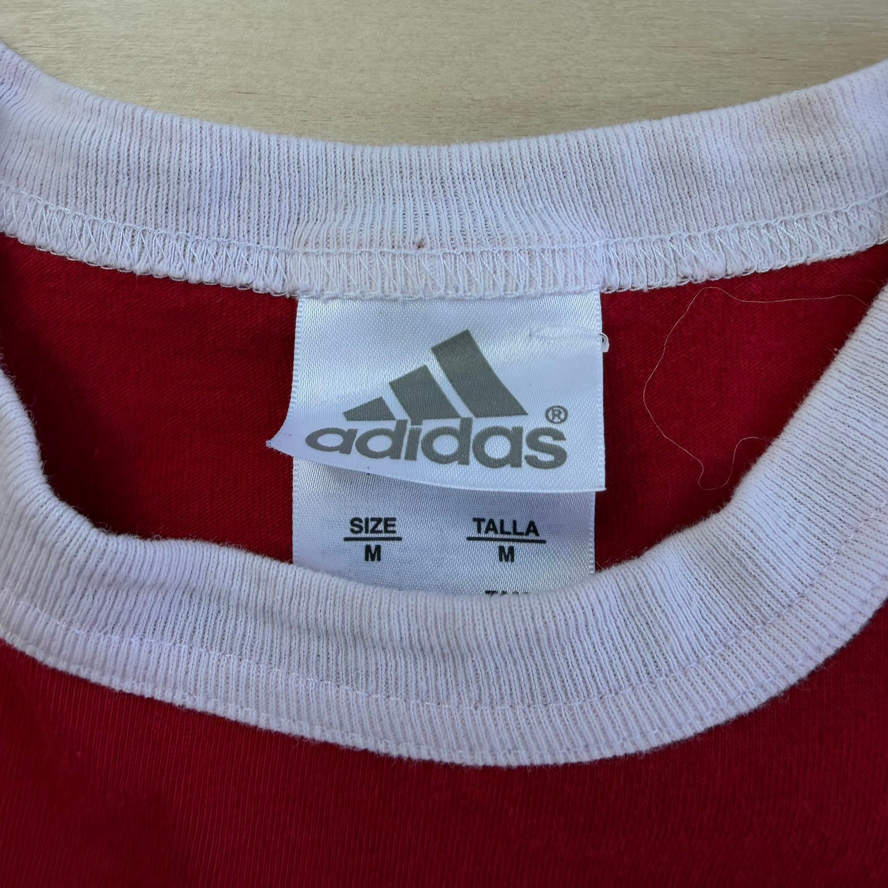 J- Vintage Adidas Canada National Soccer Team Text Ringer Tee - M