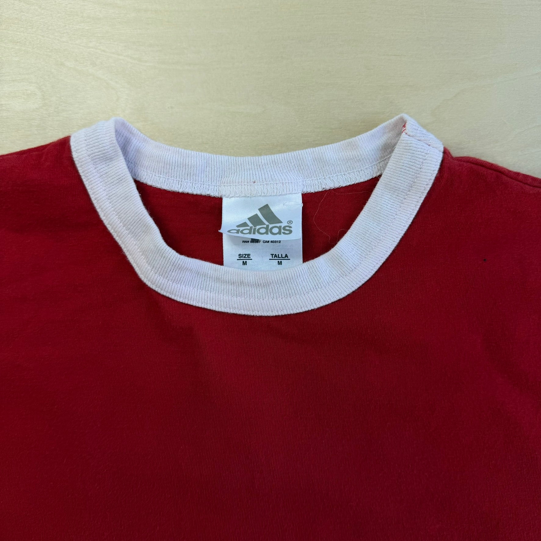 J- Vintage Adidas Canada National Soccer Team Text Ringer Tee - M
