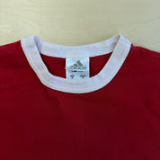 J- Vintage Adidas Canada National Soccer Team Text Ringer Tee - M