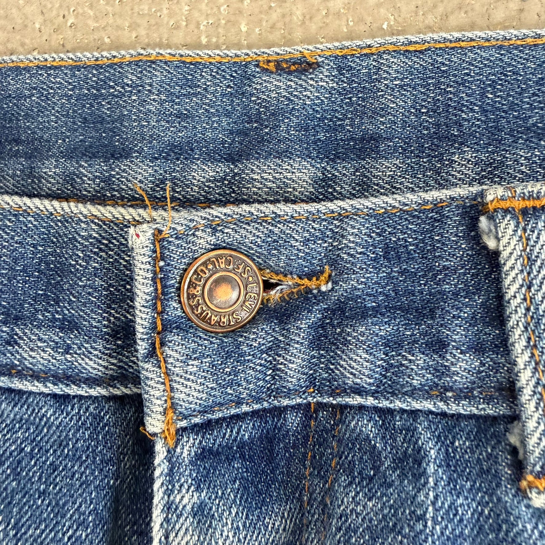 J- Vintage ‘86 Levi’s Orange Tab Made In USA Fleece Lined Straight Leg Jeans - 34x28.5