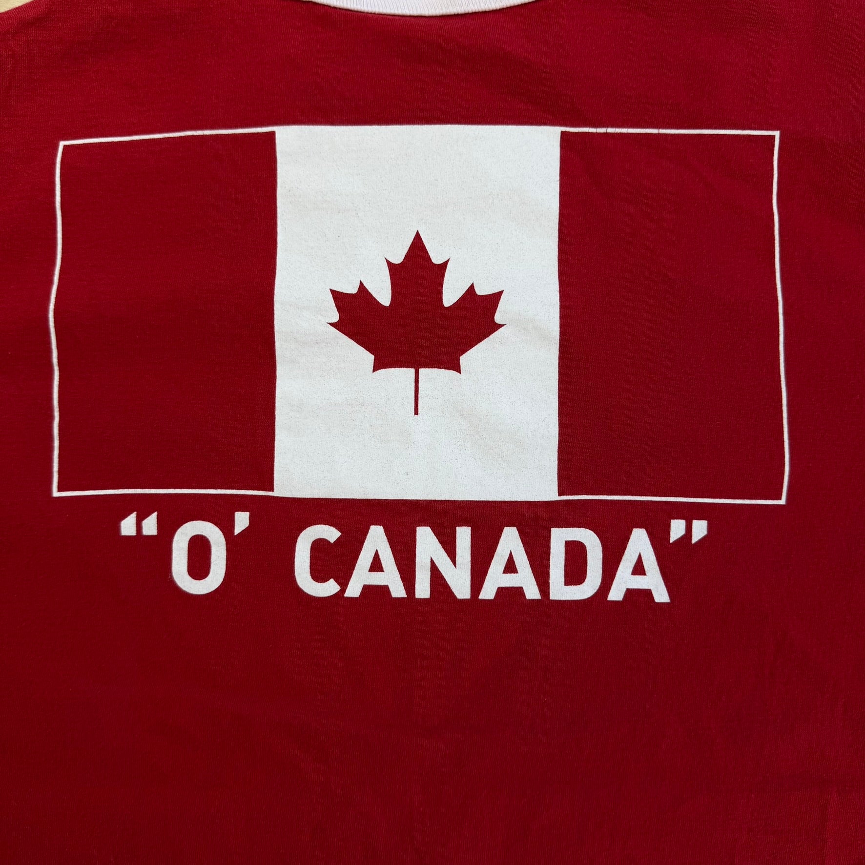 J- Vintage Adidas Canada National Soccer Team Text Ringer Tee - M