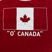 J- Vintage Adidas Canada National Soccer Team Text Ringer Tee - M