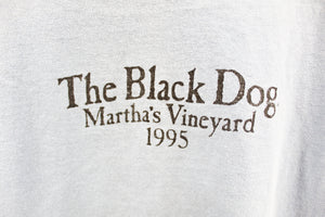 X - Vintage Single Stitch 95' The Black Dog Vineyard Hanes Beefy Tee