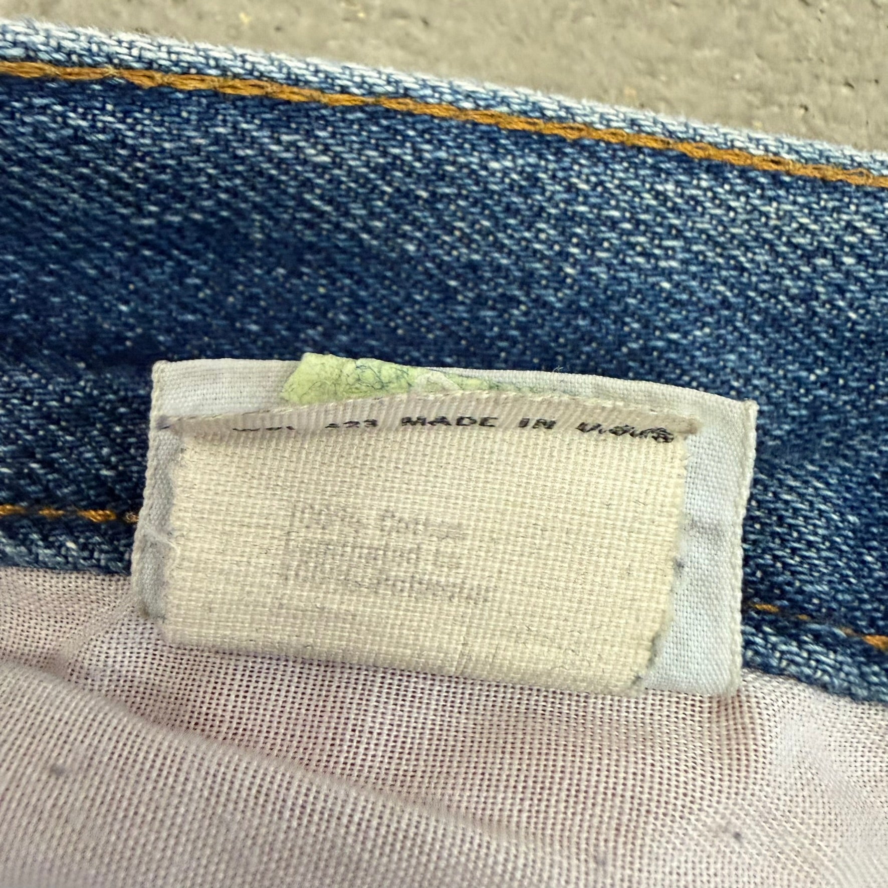 J- Vintage ‘86 Levi’s Orange Tab Made In USA Fleece Lined Straight Leg Jeans - 34x28.5
