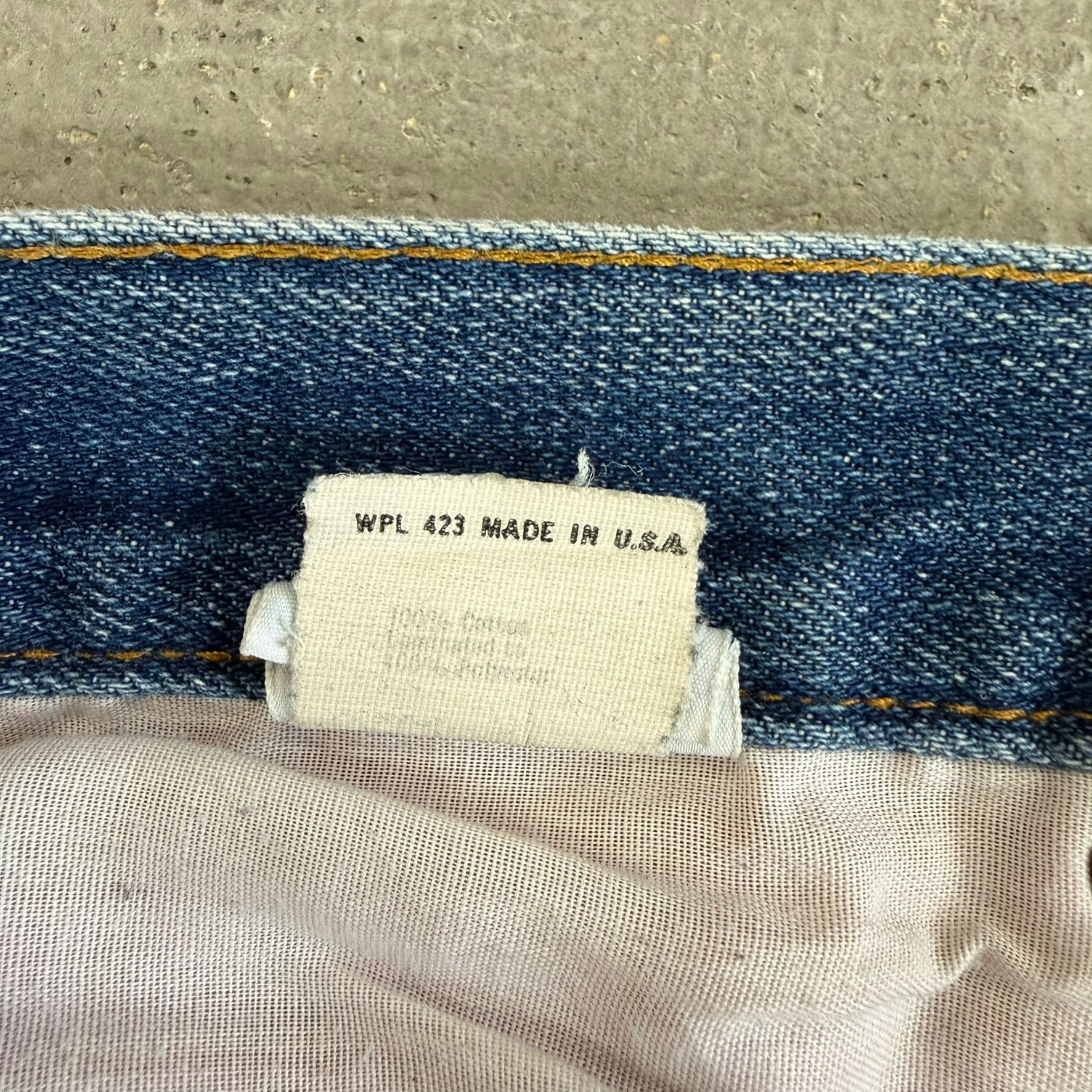 J- Vintage ‘86 Levi’s Orange Tab Made In USA Fleece Lined Straight Leg Jeans - 34x28.5
