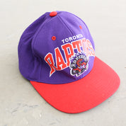 F- Vintage Toronto Raptors NBA Mitchell & Ness Old Logo & Text Snapback Hat