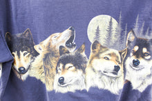 Load image into Gallery viewer, X - Vintage Single Stitch Brown Wolfpack &amp; Moon Anvil Tag Tee
