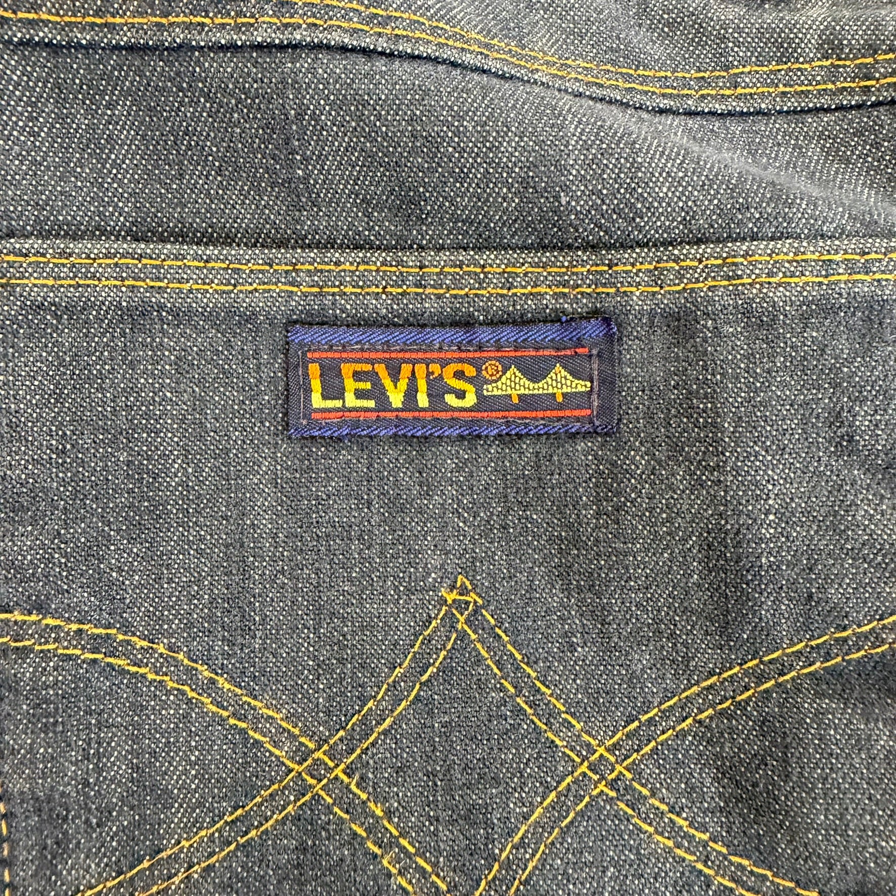 J- Vintage 70s Levi’s Action Slacks Straight Legs Denim Jeans - 36x29